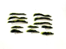 12 x Snake Flies - Black /