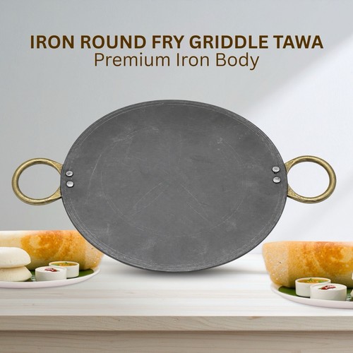 Iron round fry - griddle, grill