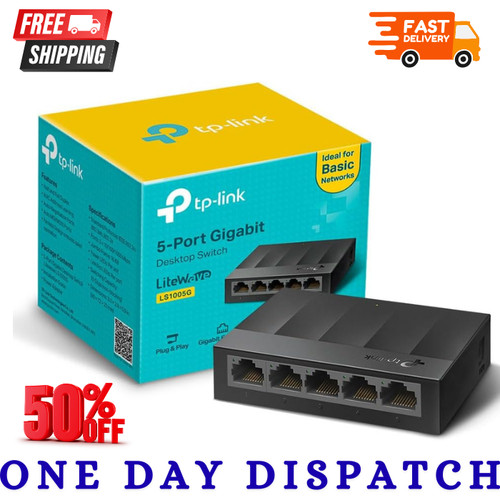 Port link gigabit fast - 5, tp-link