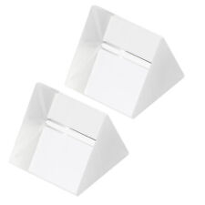2Pcs 30mm/1.2 Inch Triangular Prism Glass Optical Rainbow Prism, Clear