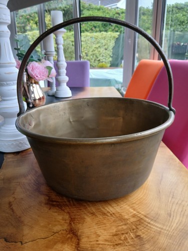 Vintage brass bucket - vintage,
