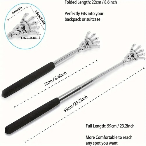 Silvery telescopic back - silvery,