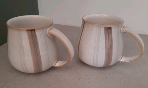 Pair mugs denby - pair, pottery