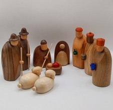 Handmade Woodturned Nativity
