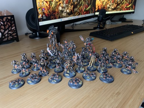 Warhammer 40k painted necron - warhammer,