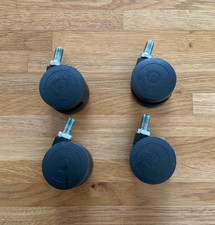 4x IKEA Alex Black Plastic