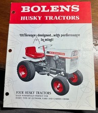Vintage BOLENS Red 1966 Husky Tractor 1050 Four Husky Specs Catalog