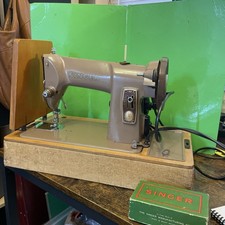 Vintage Singer 185k Heavy Duty Sewing Machine, with attachments