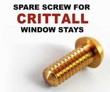 Spare Fixing Screw for Crittall Brass Bronze Window Stay - Small Machine Screw