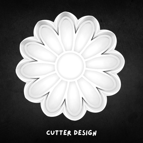 Daisy cookie cutter - cookie, and