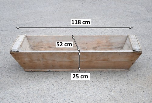 Vintage old wooden trough - old,
