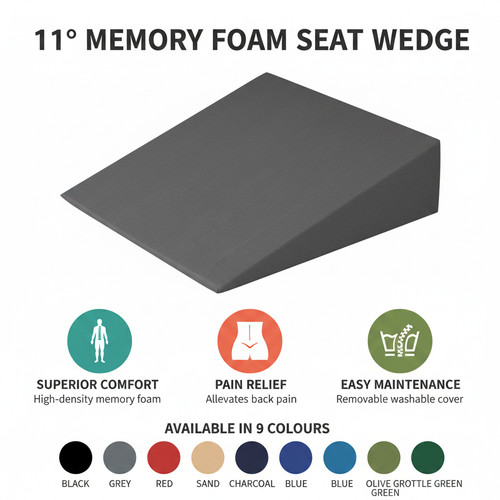 Memory foam wedge seat cushion - foam,