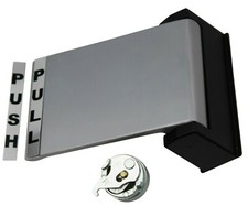 Alpro Aluminium Door Push Pull Pad Paddle Handle Universal Fit Adams Rite Style