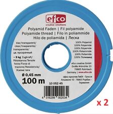 Efco Polyamide thread tensile force approx. 9kg ø 0,45mm 100m clear x 2