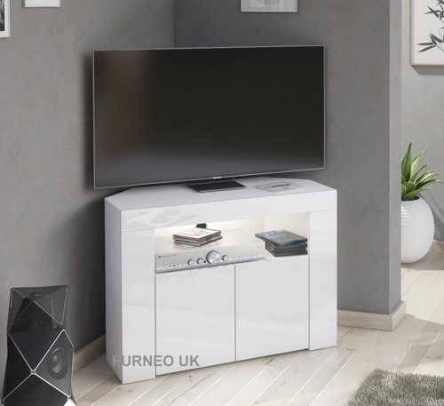 Corner stand white high - stand,