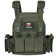 Ranger Green Tactical Plate Carrier Vest Quick Release Molle Laser Cut Vest