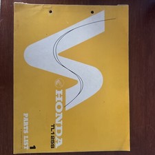 Honda TL125S Parts List 1976 Volume 1