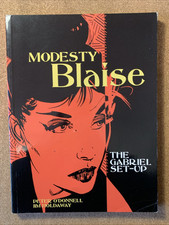 Modesty Blaise The Gabriel Set-Up VGC Titan 1st Print 2004 Jim Holdaway art