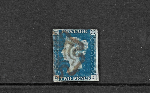 Queen victoria stamp - two, penny