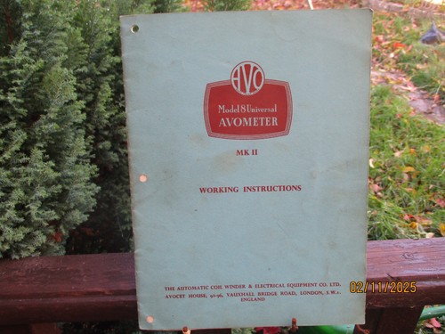 Model universal avometer mk - universal,