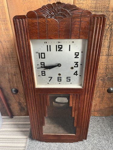 Old wall clock - clock, poss