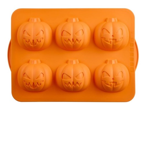 Pumpkin faces silicone cupcake - faces,