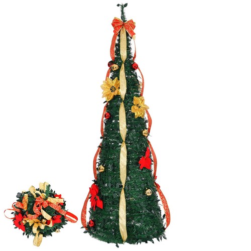 6ft fully decorated - fully, pre-lit