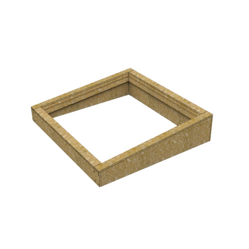 Insulated upstand for flat - for,