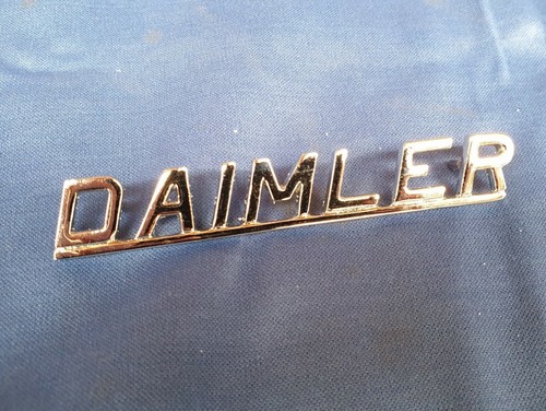 Daimler chrome boot badge fits - boot,