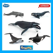 Papo / Schleich OCEAN SEA LIFE Toy Animals - WHALES - Choice of 15 with Tags