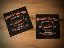 2x Muscle Car Stickers USA V8