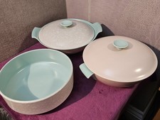 3x Poole Pottery Twintone Ice