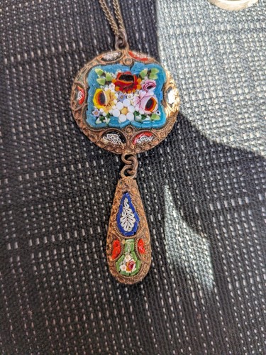 Antique victorian micro mosaic - micro,