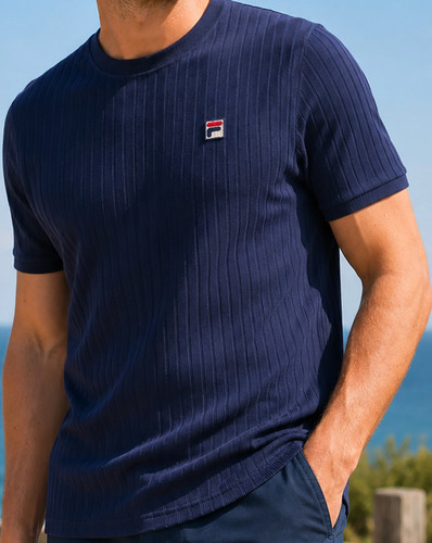 Fila vintage ribbed shirt - ribbed,