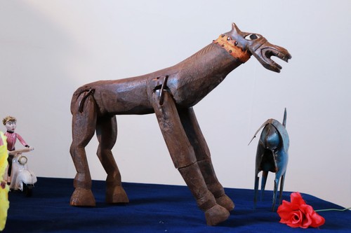 Puppet wooden horse 19th - puppet.,