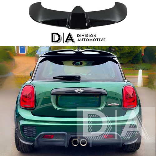 Gloss black rear roof spoiler - black,