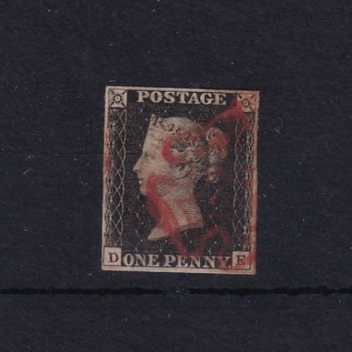 1840 penny black - gb,