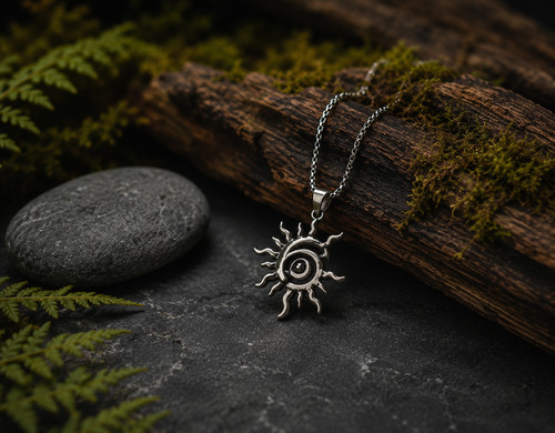 Vikings inspired spiral sun - vikings, sun"