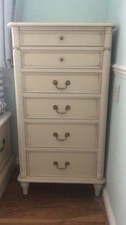 Laura Ashley Dove Ivory Clifton Chest of 6 Drawer Drawers "IMMACULATE"
