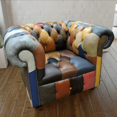 Full italian leather club tub - leather,