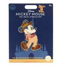 Disney Mickey Main Attraction Big Thunder Mountain Railroad Jumbo Pin 9 - SEALED