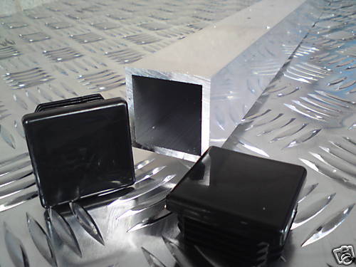 Aluminium square box - aluminium, section