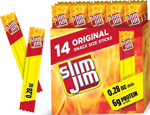 Slim jim smoked - slim, jerky