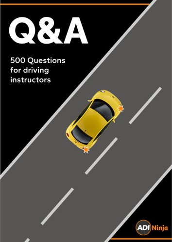 Driving instructor lesson plan