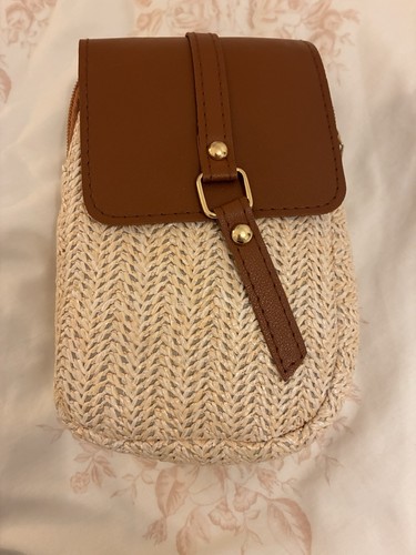 Raffia women phone - phone, handbag