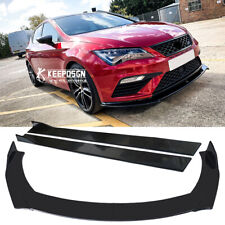 For Seat Leon MK2 MK3 Front Bumper Lip Splitter Spoiler + Side Skirts Body Kit