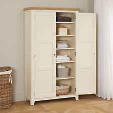 Cheshire Cream Painted Double Shaker Linen Storage Cupboard - WW75-LIN