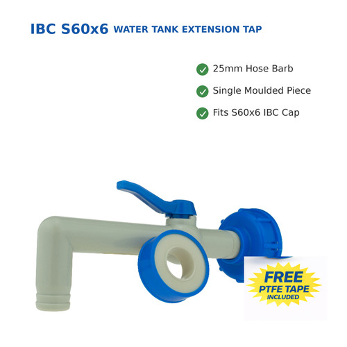 Ibc s60x6 extension tap spout - ibc,