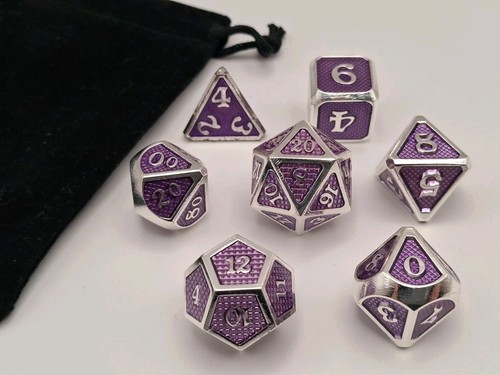 Metal dice set - dice, pcs)