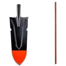 Shovel for Digging, 45cm Garden Sword Shovel Root Cutter 120cm Wooden Handle 